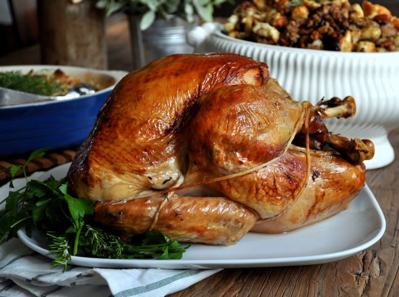 Roasted Beer Brined Turkey