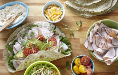 TORTILLAS ROULéES AU DINDON FUMé
