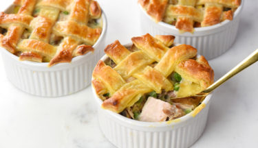 mini puff pastry turkey pot pies