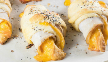 Everything Bagel Turkey Cheddar Crescent Rolls