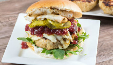 giant juicy turkey burger